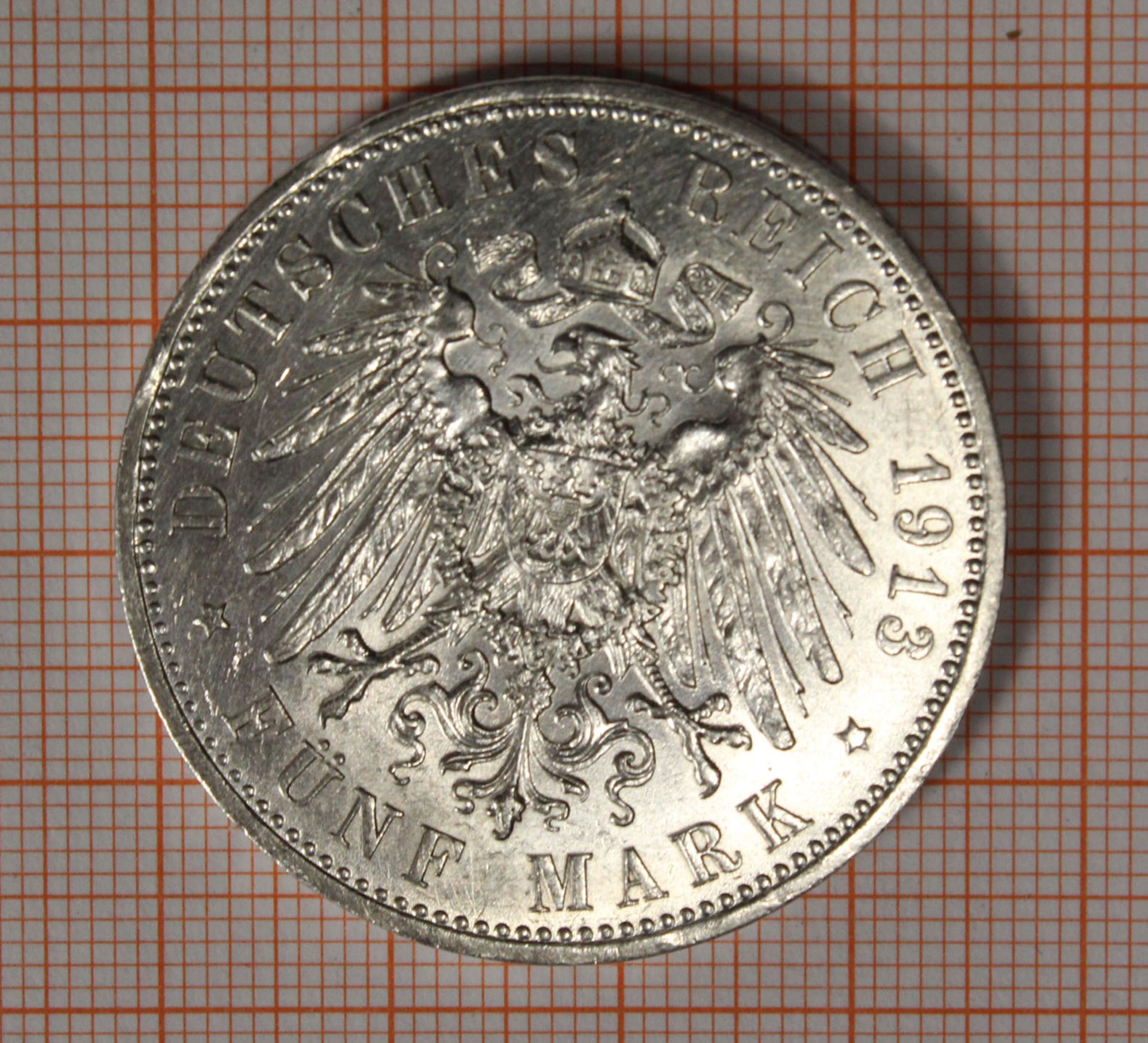 6 Silbermünzen. Deutsches Reich. - Bild 16 aus 17