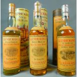 3 Flaschen Whiskey. "Glenmorange Single Highland"