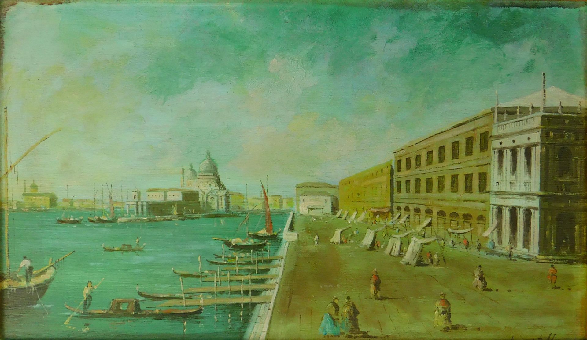LUCATELLO (XIX - XX). 2 Veduten. Venedig. - Image 2 of 12
