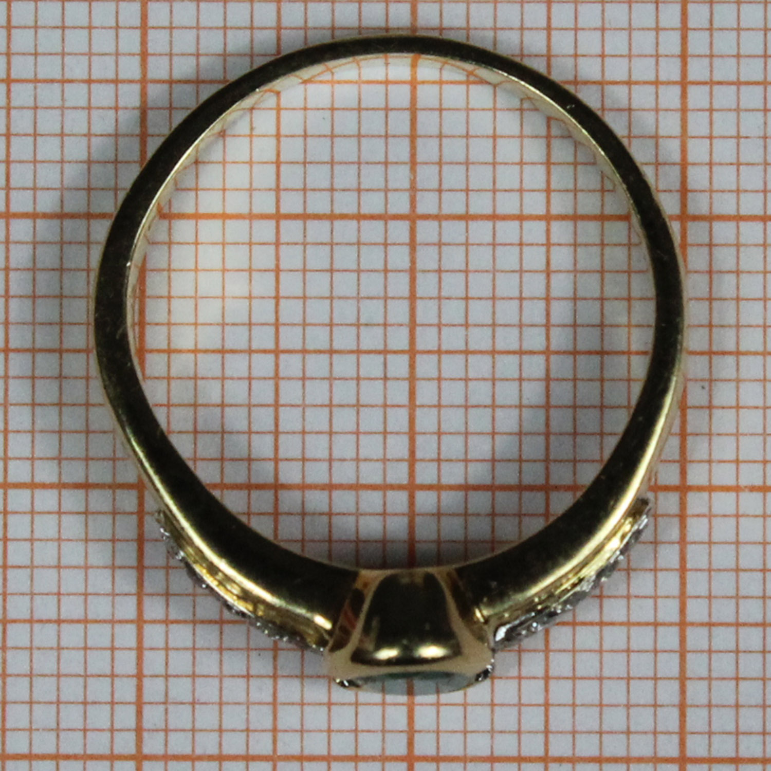 Ring mit Smaragd; Gold gestempelt "750"; und 10 Diamanten. - Image 8 of 11