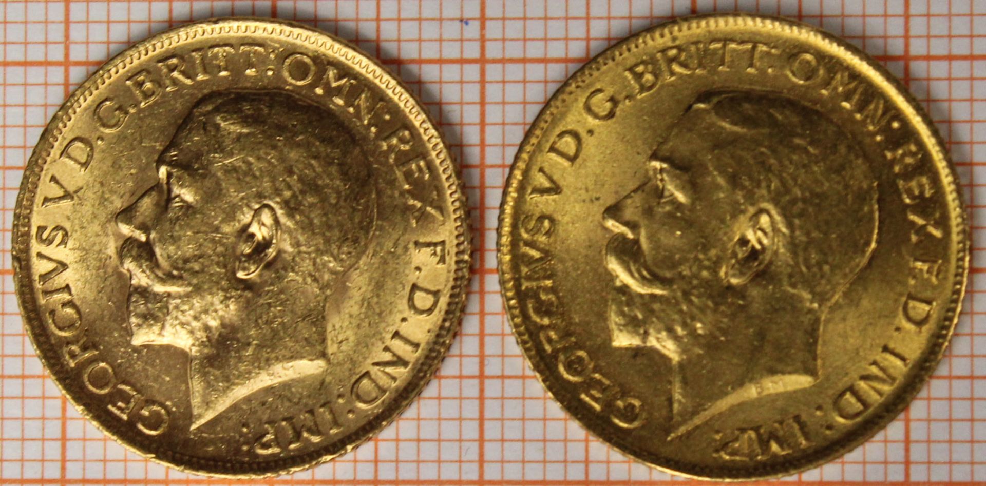 2x Sovereign Goldmünzen. 1914. - Image 3 of 4