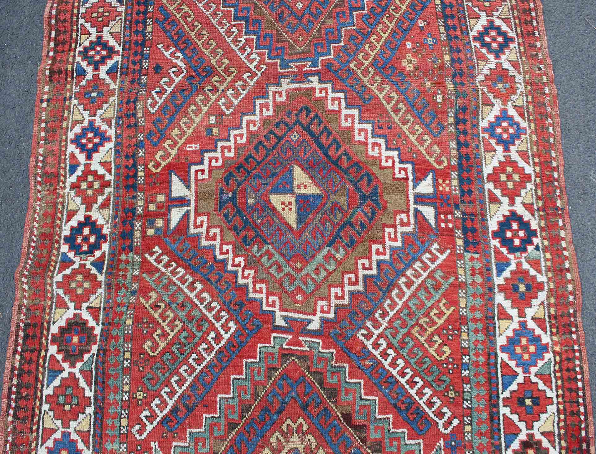 Kasak Teppich. Kaukasus. Antik. - Bild 3 aus 13