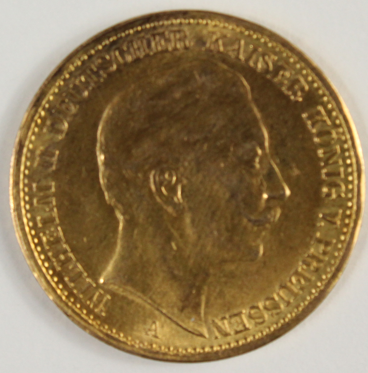 4 Goldmünzen. 20 Mark. Preußen. Wilhelm II. 1909. - Bild 12 aus 16