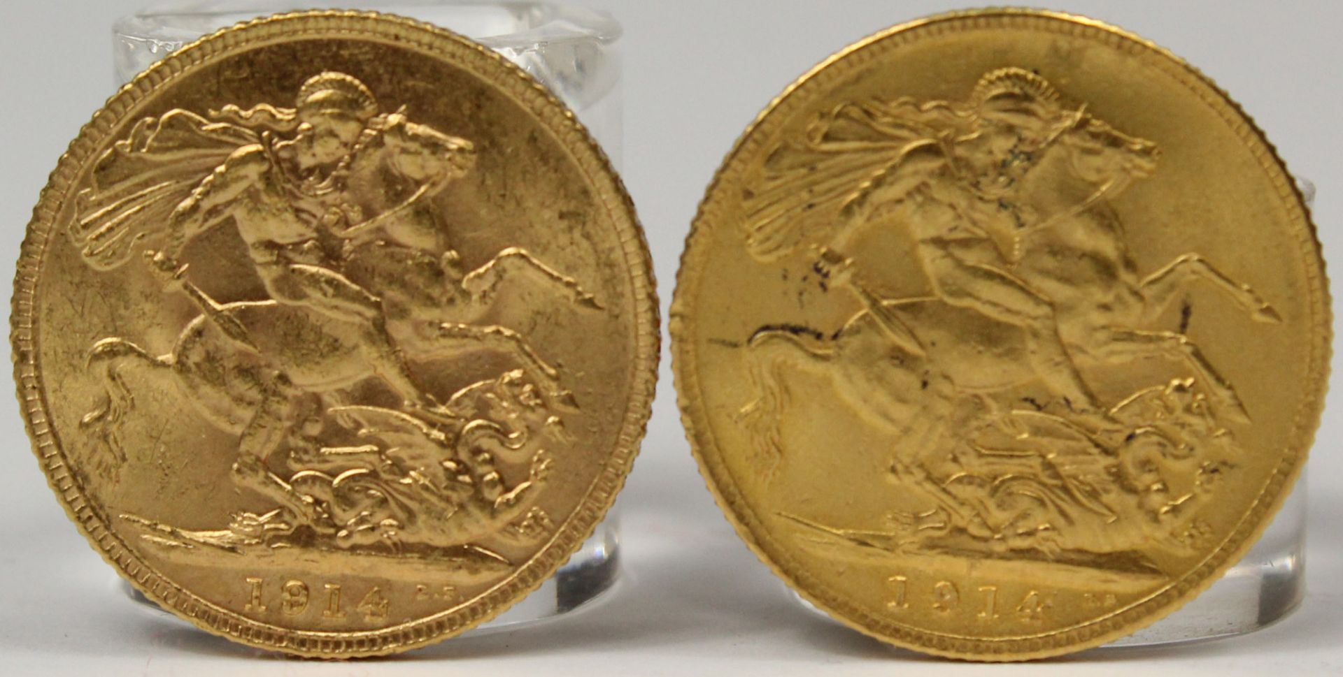 2x Sovereign Goldmünzen. 1914. - Image 2 of 4