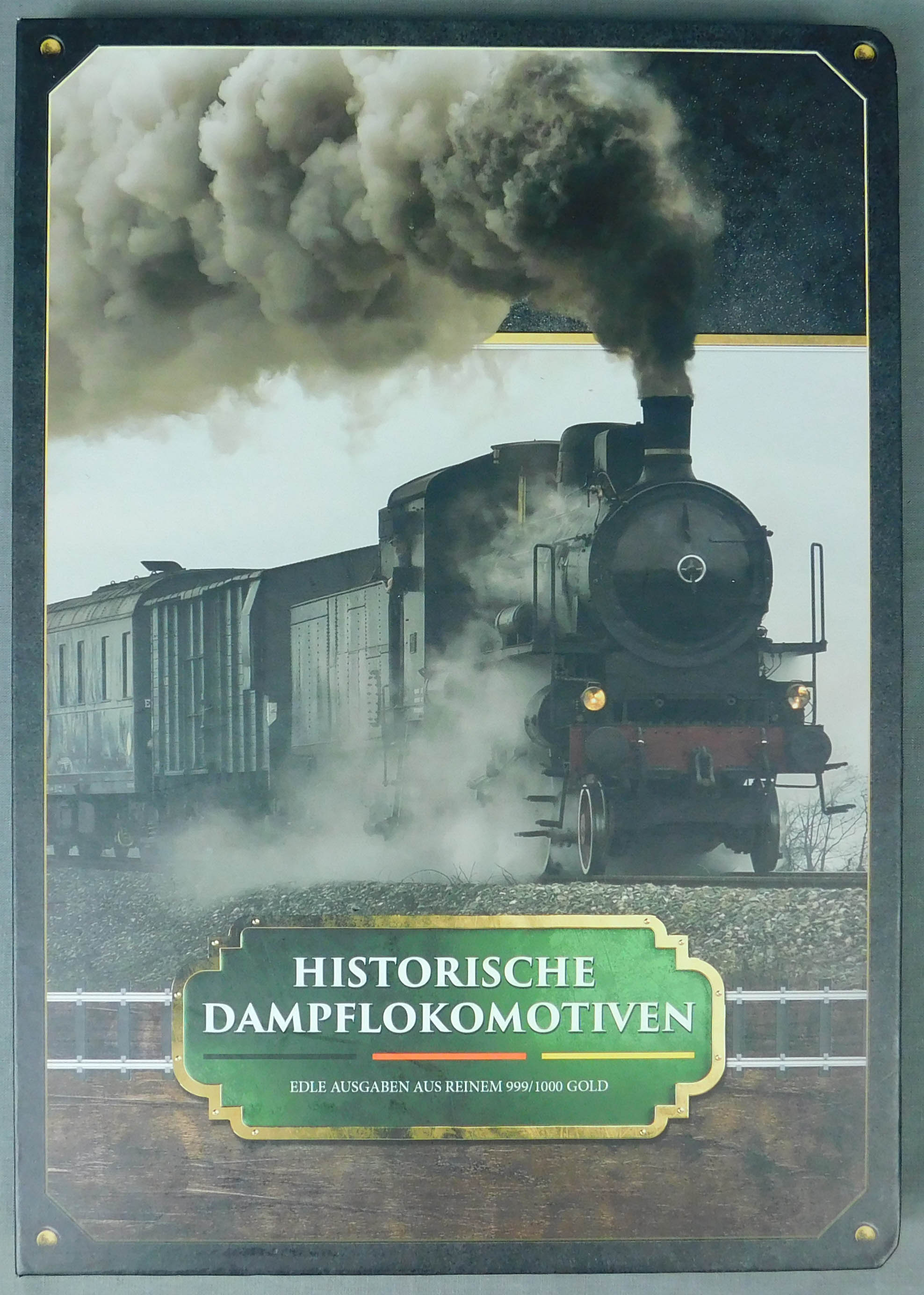 12 Goldbarren. "Historische Dampflokomotiven". - Bild 2 aus 11