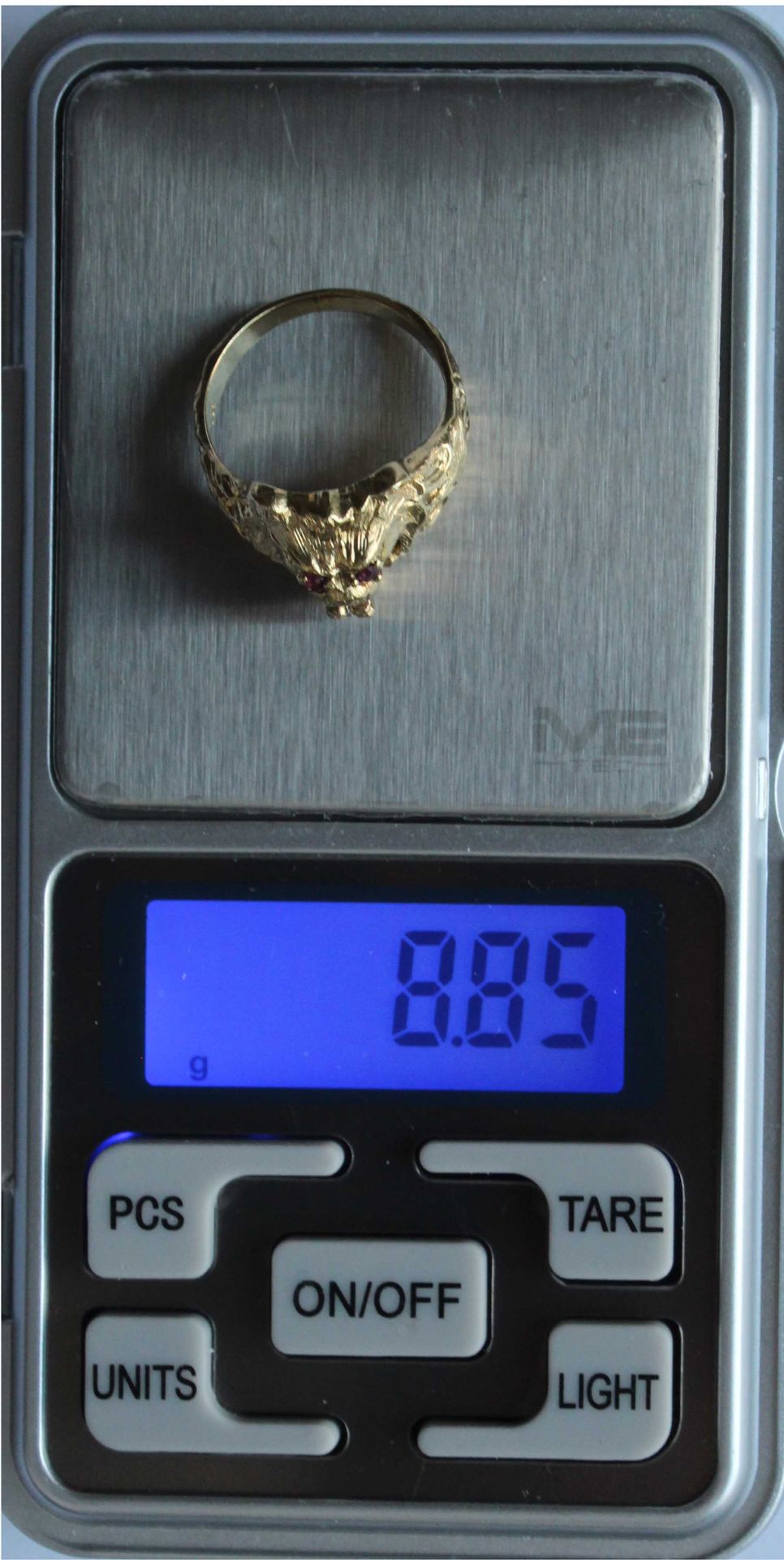 Ring Gold gestempelt "585". Löwenkopf. - Image 8 of 8