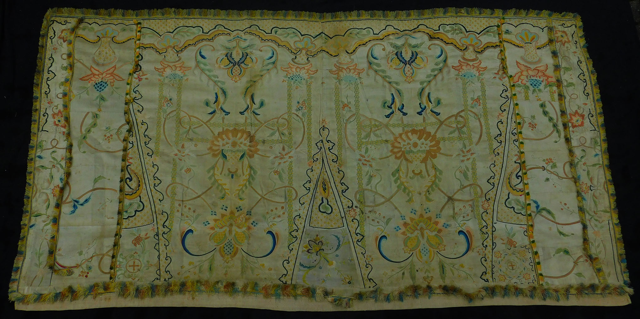 Antipendium Liturgisches Textil. Seide. Barock. Antik.