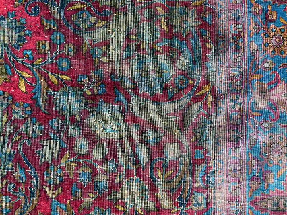 Kaschan Teppich. Antik. Seide. - Bild 8 aus 12