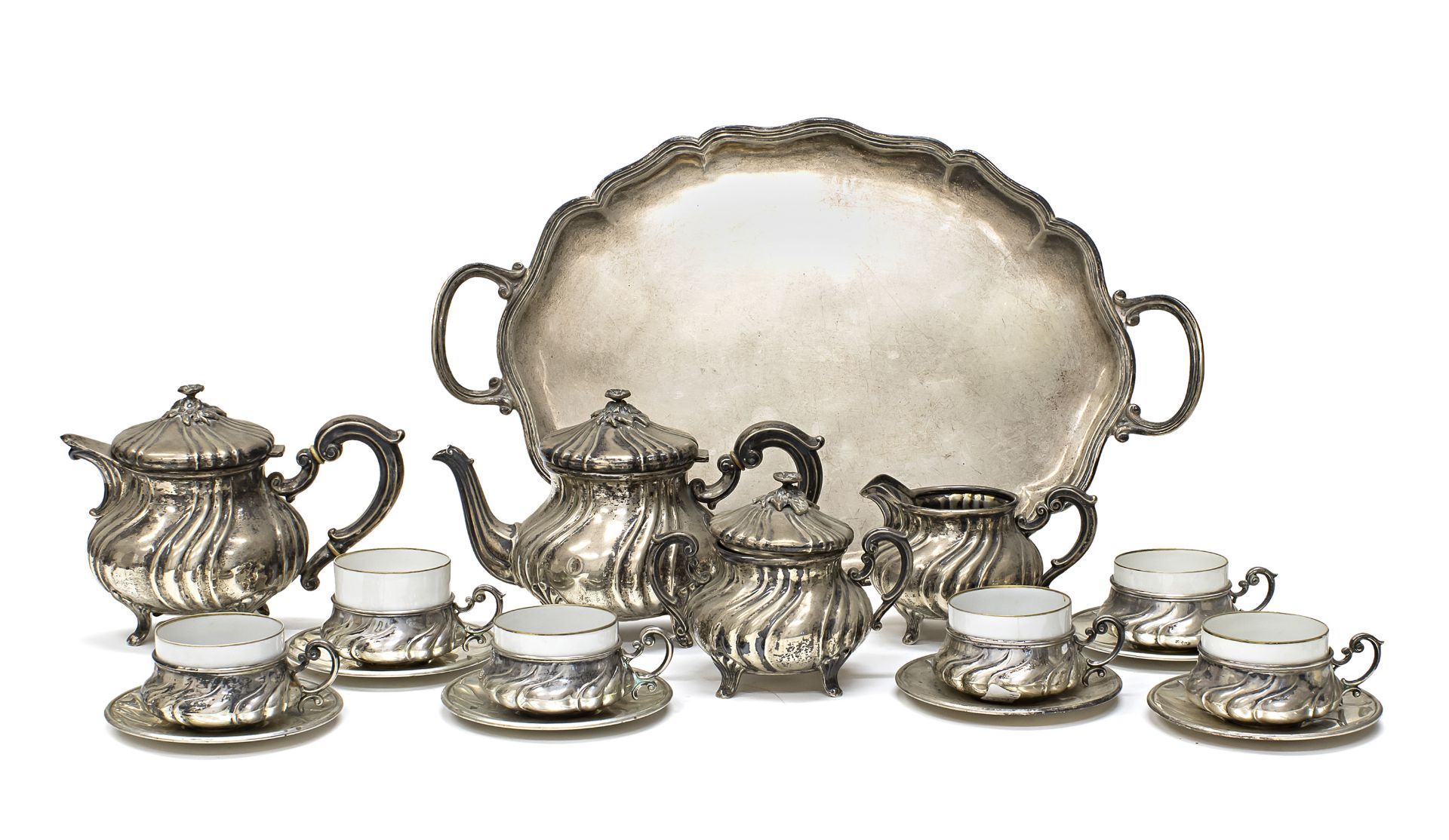 SILVER TEA SET VICENZA PUNCH 1944/1968