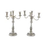 PAIR OF CANDLESTICKS IN SHEFFIELD ENGLAND EARLY 20TH CENTURY