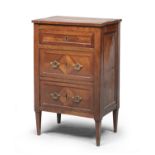 WALNUT BEDSIDE TABLE END OF THE LOUIS XVI PERIOD