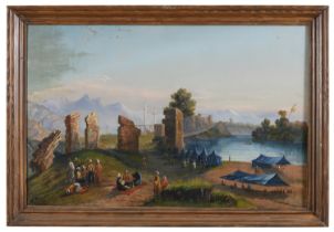 PAIR OF FRENCH OIL PAINTINGS LATE 19TH CENTURY