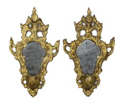 PAIR OF GILTWOOD MIRRORS VENETO 18TH CENTURY