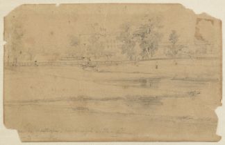 FRENCH PENCIL DRAWING 19th CENTURY