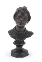 SMALL BRONZE BUST NAPLES 19TH CENTURY