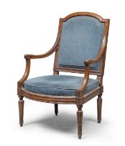 WALNUT ARMCHAIR FRANCE LOUIS XVI PERIOD