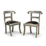 PAIR OF WOODEN CHAIRS INDIAN MANUFACTURING EARLY 20TH CENTURY