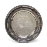 SILVER PLATE WITH AUTOGRAPHS ITALY POST 1968