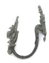 BRONZE CURTAIN ROD END OF THE 18TH CENTURY