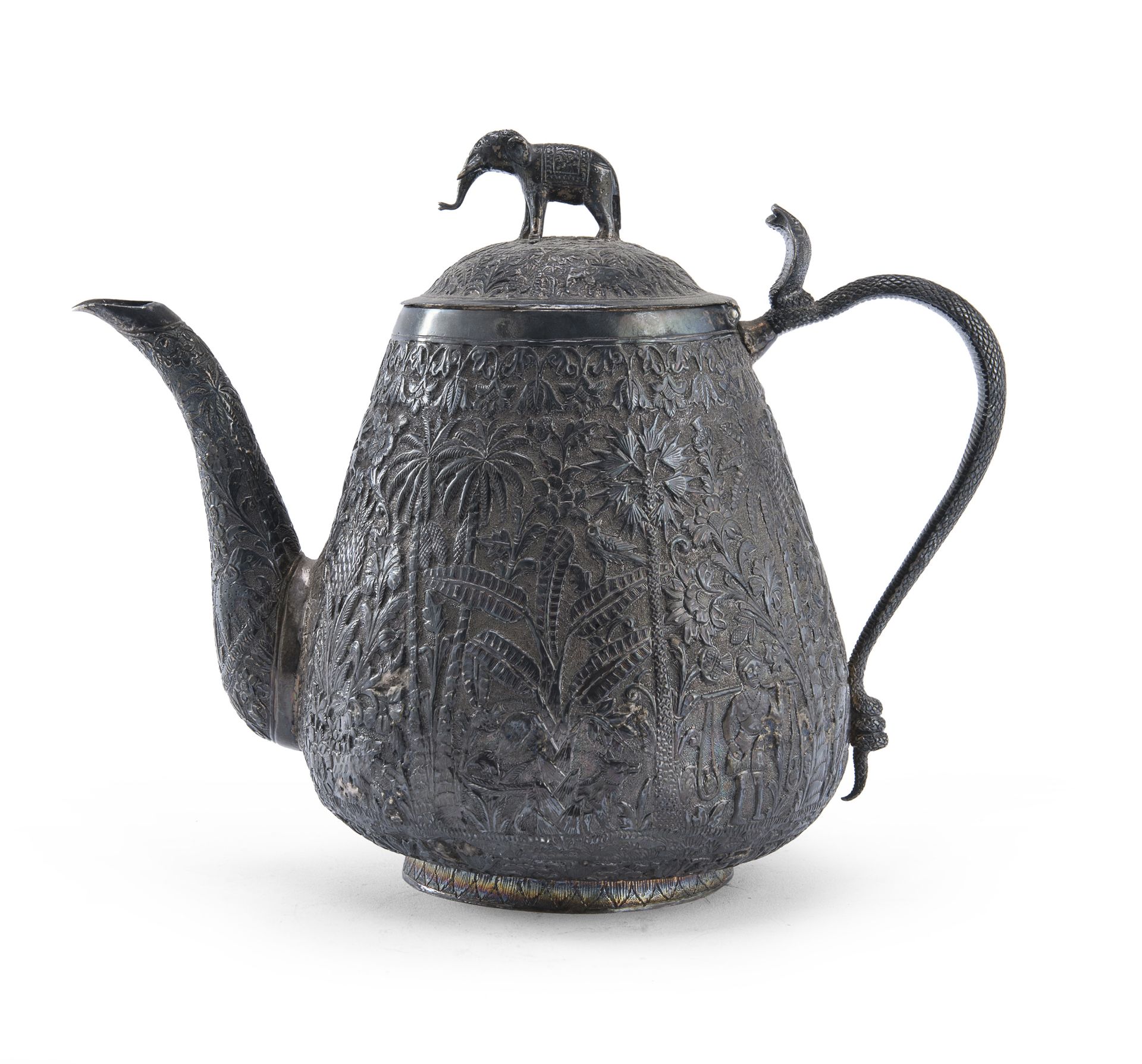 SILVER TEAPOT INDIA EARLY 20TH CENTURY