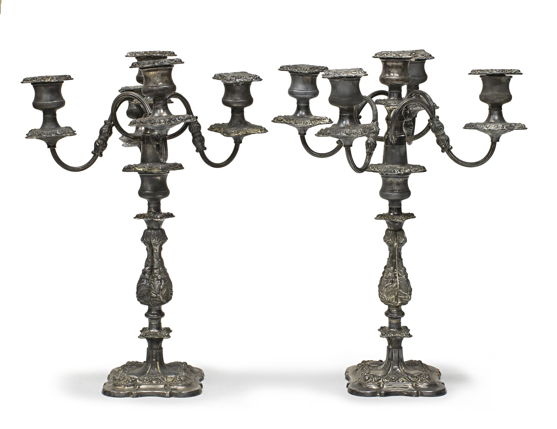 PAIR OF CANDELABRA IN SHEFFIELD ENGLAND EARLY 20TH CENTURY