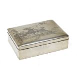 SILVER BOX JAPAN EARLY 20TH CENTURY
