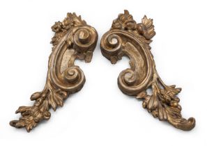 PAIR OF GILTWOOD FRIEZES 18TH CENTURY