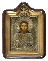 RUSSIAN OIL ICON 19th CENTURY