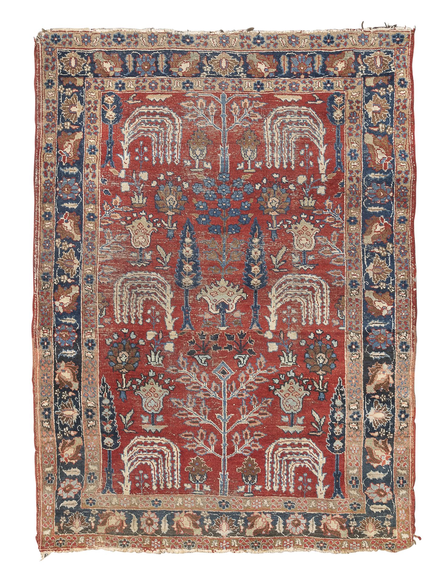 RARE BAKTIARI CARPET EARLY 20TH CENTURY