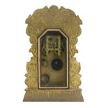 TABLE CLOCK WITH VISIBLE MOVEMENT 19th CENTURY