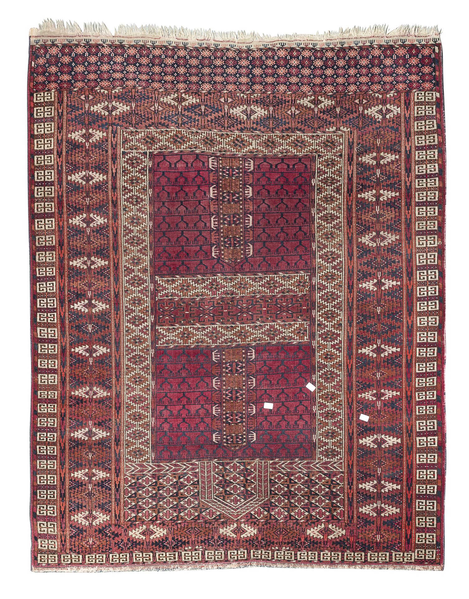 RARE YOMUT CARPET END OF THE 19TH CENTURY