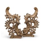 PAIR OF LARGE GILTWOOD FRIEZES 18th CENTURY ROME