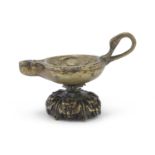 BRONZE OIL LAMP ARCHAEOLOGICAL STYLE EARLY 20TH CENTURY