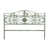 IRON HEADBOARD OF A DOUBLE BED END OF THE 19TH CENTURY