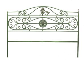 IRON HEADBOARD OF A DOUBLE BED END OF THE 19TH CENTURY