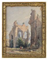 GERMAN WATERCOLOR, 19th CENTURY