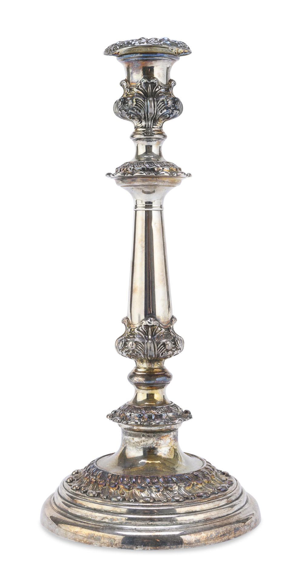 SILVER-PLATED CANDLESTICK EARLY 20TH CENTURY