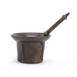MORTAR WITH PESTLE 17TH CENTURY