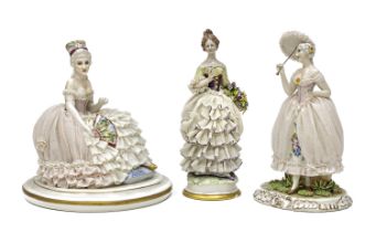 THREE PORCELAIN SCULPTURES EARLY 20TH CENTURY