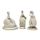 THREE PORCELAIN SCULPTURES EARLY 20TH CENTURY