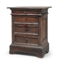 WALNUT BEDSIDE TABLE CENTRAL ITALY 18TH CENTURY