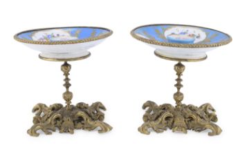 BEAUTIFUL PAIR OF PORCELAIN STANDS SEVRES 19TH CENTURY