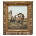 PAIR OF GERMAN OIL PAINTINGS, 19th CENTURY