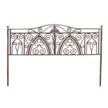 IRON HEADBOARD OF A DOUBLE BED END OF THE 19TH CENTURY