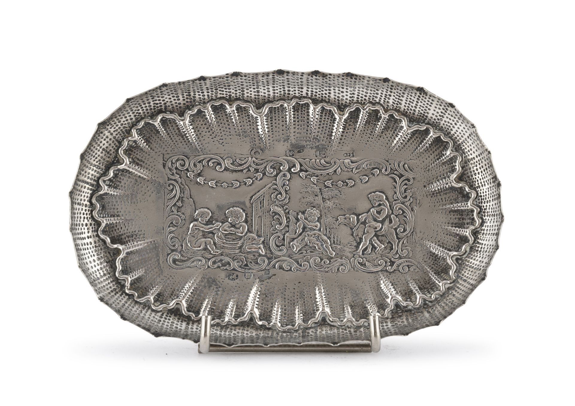 SILVER SAUCER HOLLAND EARLY 19TH CENTURY