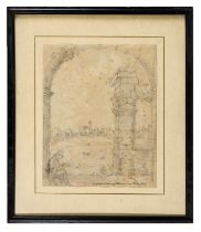 GERMAN PENCIL DRAWING EARLY 19TH CENTURY