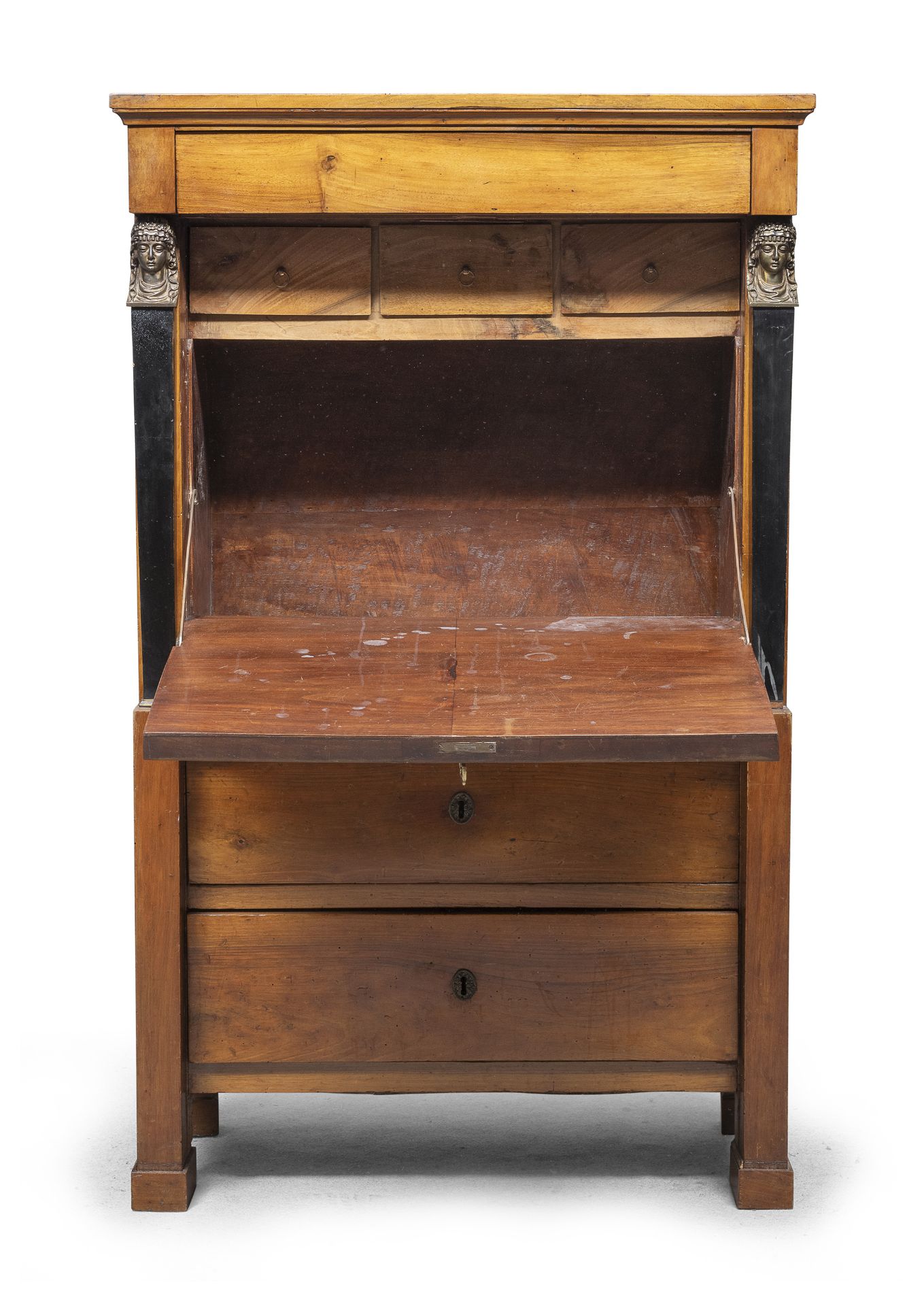 CHERRY SECRETARY EARLY 19TH CENTURY - Image 2 of 2