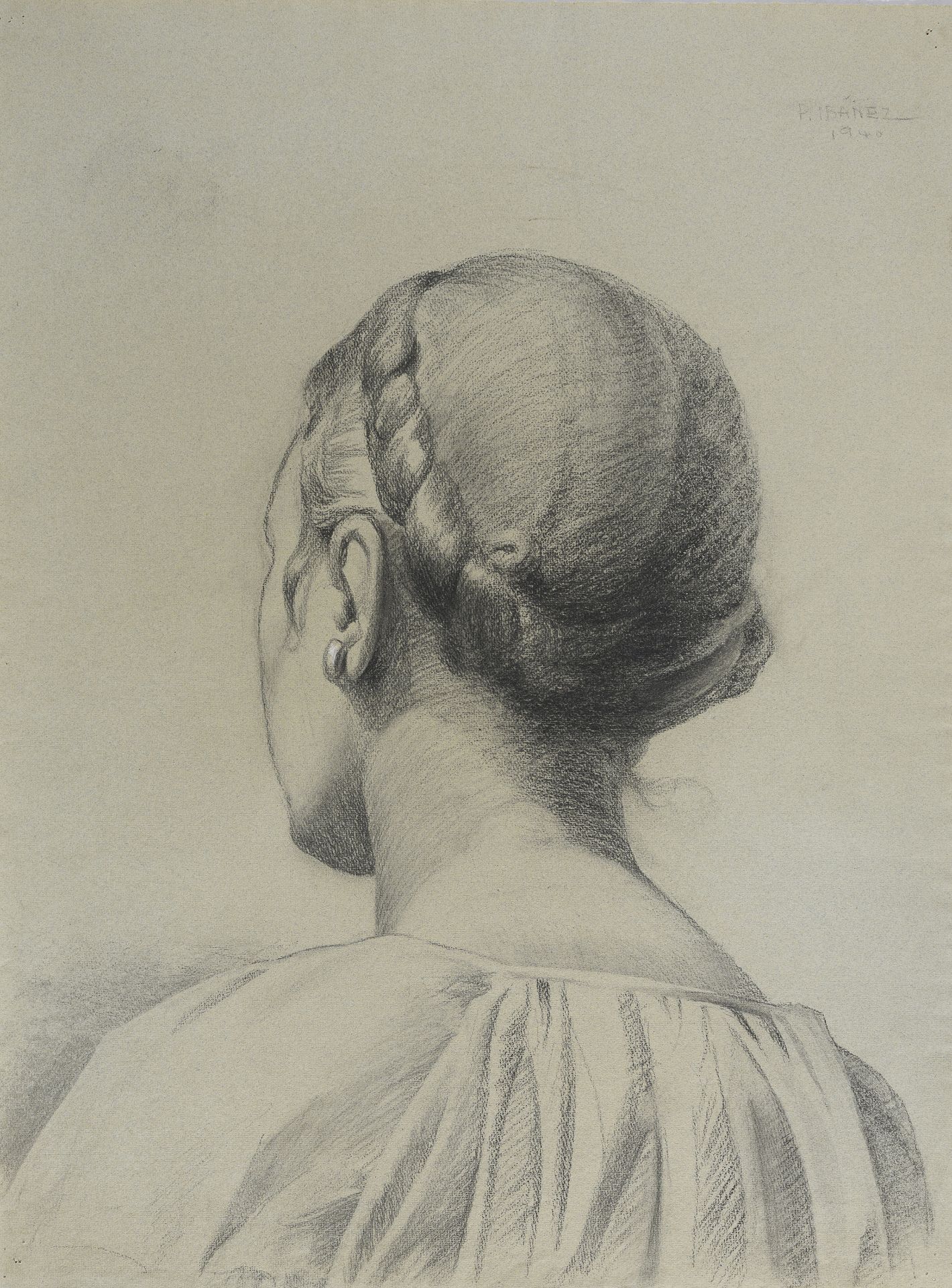 SPANISH PENCIL DRAWING EARLY 20TH CENTURY