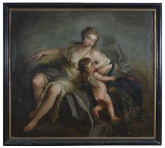 FRENCH OIL PAINTING FIRST QUARTER 18TH CENTURY