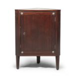 SMALL MAHOGANY CORNER CABINET PROBABLY FRANCE END OF THE 18TH CENTURY